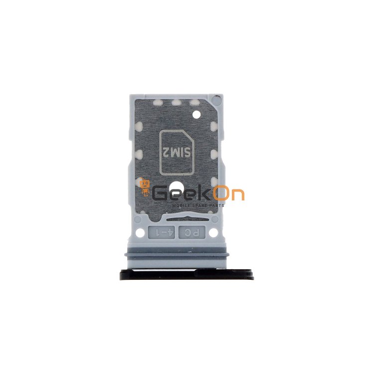 Υποδοχή κάρτας Dual Sim / Dual Sim Tray για Samsung Galaxy S22 5G / S22 Plus 5G Phantom Black