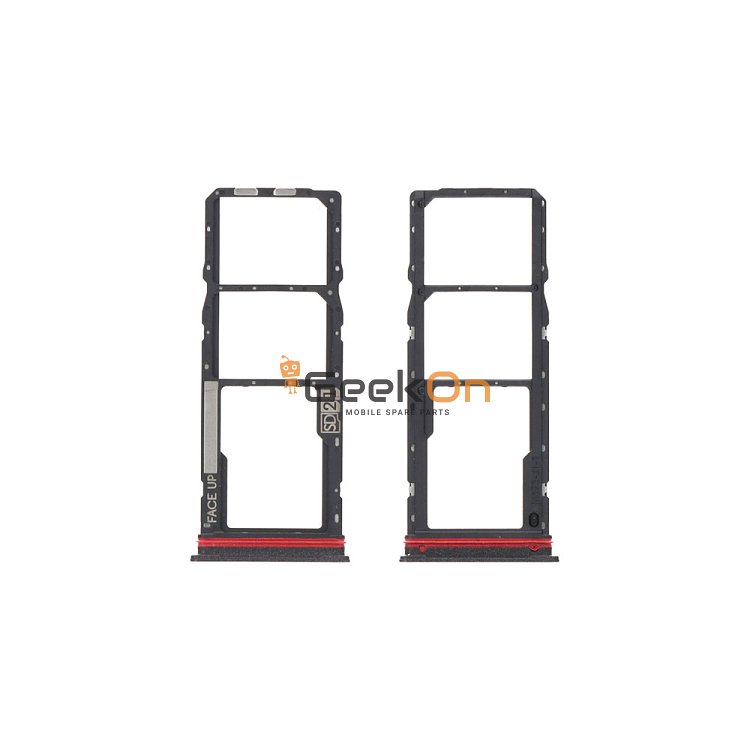 Υποδοχή κάρτας Dual Sim και SD Card / Dual Sim Tray and SD Card για Motorola Moto G04 Concord Black