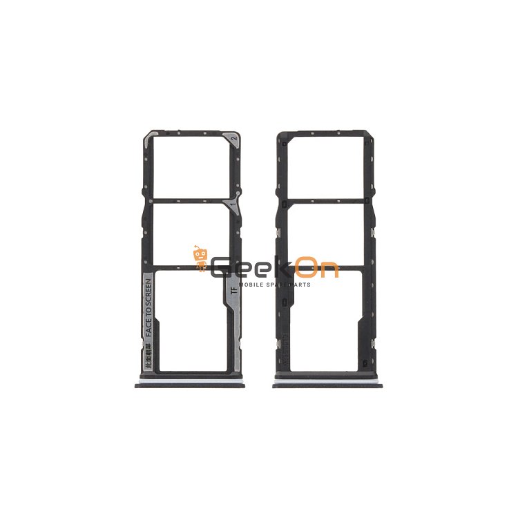 Υποδοχή κάρτας Dual Sim και SD Card / Dual Sim Tray and SD Card για Xiaomi Redmi Note 12S Onyx Black