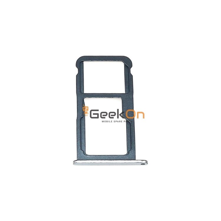 Υποδοχή κάρτας SIM και SD Tray για Huawei Honor 8 Lite Ασημί