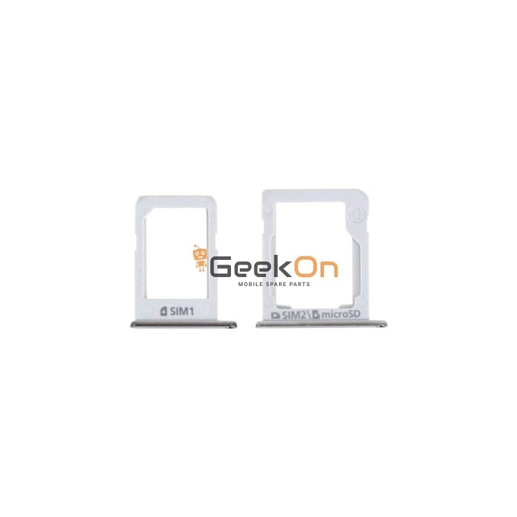 Υποδοχή κάρτας Dual SIM για Samsung Galaxy E5 E500F Ασημί