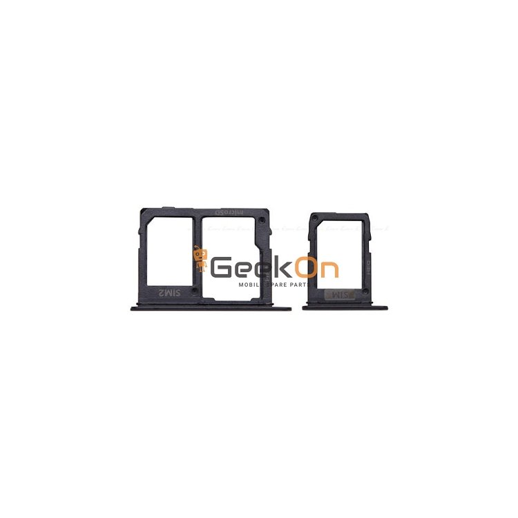 Υποδοχή κάρτας Dual SIM για Samsung Galaxy A6 Plus A605 Μαύρο