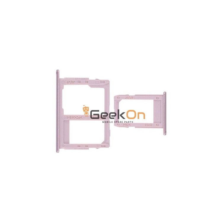 Υποδοχή κάρτας Dual SIM για Samsung Galaxy J7 2017 J730 Ροζ