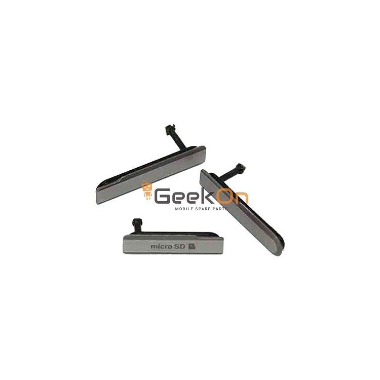 Κάλυμμα Θύρας Σετ 3 Τεμάχια  / Plastic Flap Covers Set για Sony Xperia Z1 Mini Μαύρο