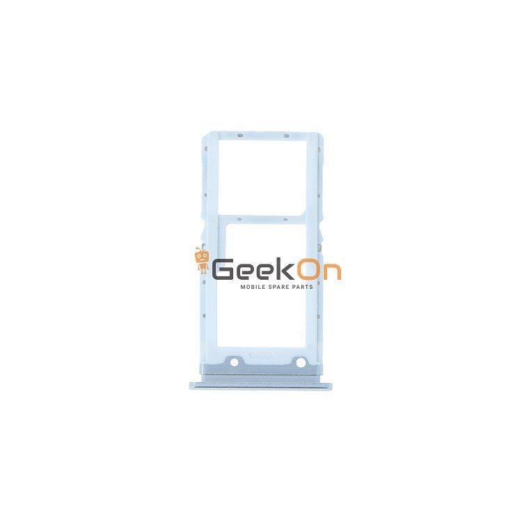 Υποδοχή κάρτας Dual SIM και κάρτας Micro-SD Μαύρο για Xiaomi Mi 9 Lite Ασημένιο