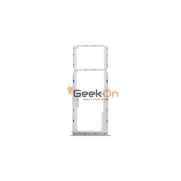 Υποδοχή κάρτας Dual SIM και κάρτας Micro-SD Μαύρο για Xiaomi Redmi Note 9s / Redmi Note 9 Pro Ασημένιο