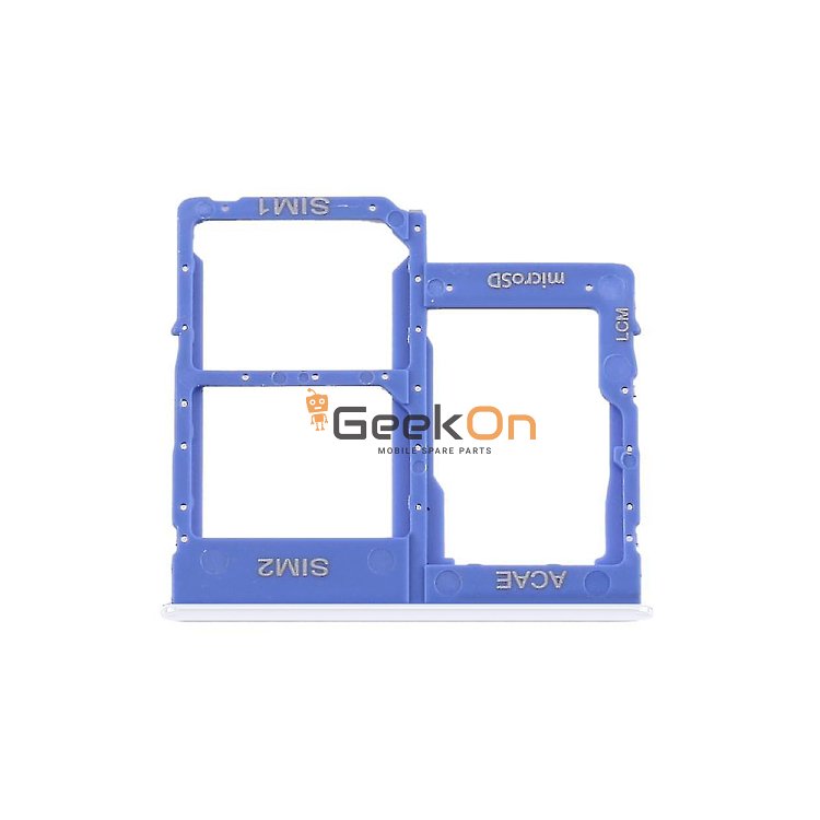 Υποδοχή Διπλής Κάρτας Sim και SD Card / Dual Sim Tray and SD Card για Samsung Galaxy A31 A315 Λευκό