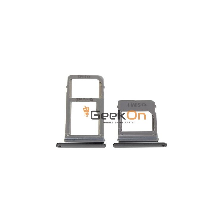 Υποδοχή Κάρτας Dual Sim και SD / Dual Sim and SD Tray για  Samsung Galaxy A5 2017 / A520F Black Sky