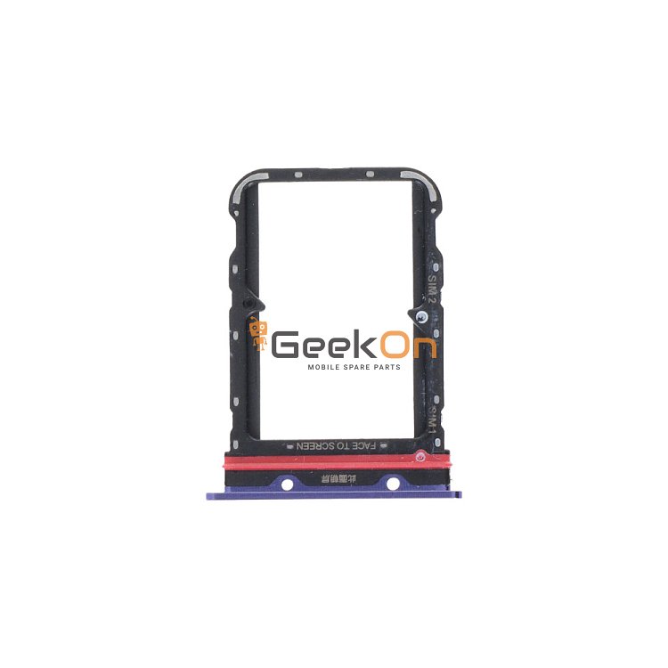 Υποδοχή κάρτας Dual Sim / Dual Sim Tray για Xiaomi Mi Note 10 Lite Nebula Purple