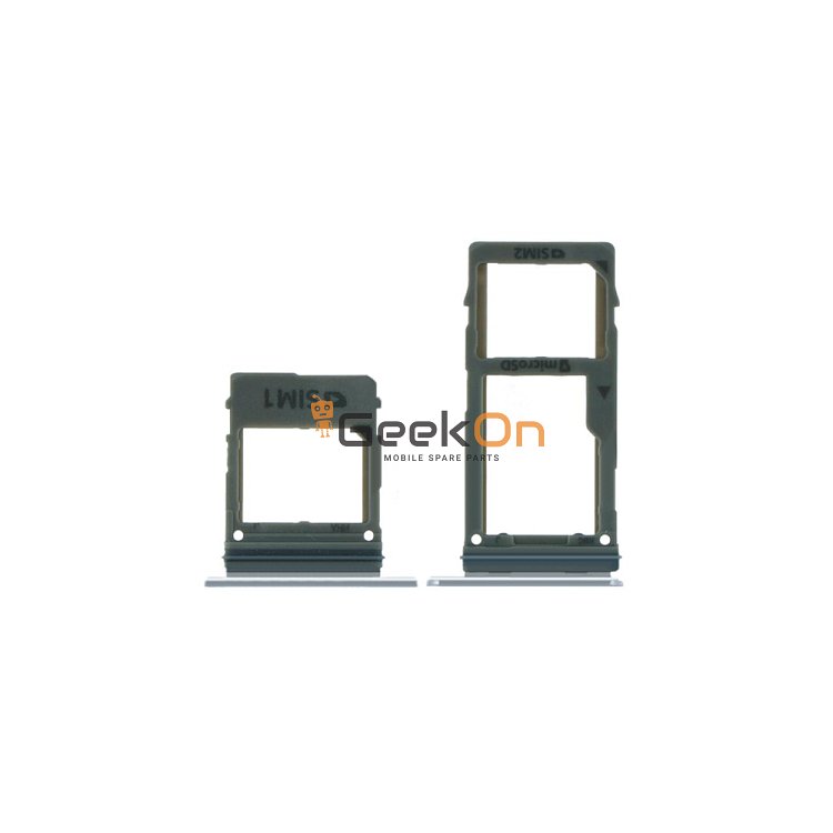 Υποδοχή κάρτας Dual SIM / Dual Sim Tray για Samsung Galaxy A8 Plus 2018 A730 Orchid Grey