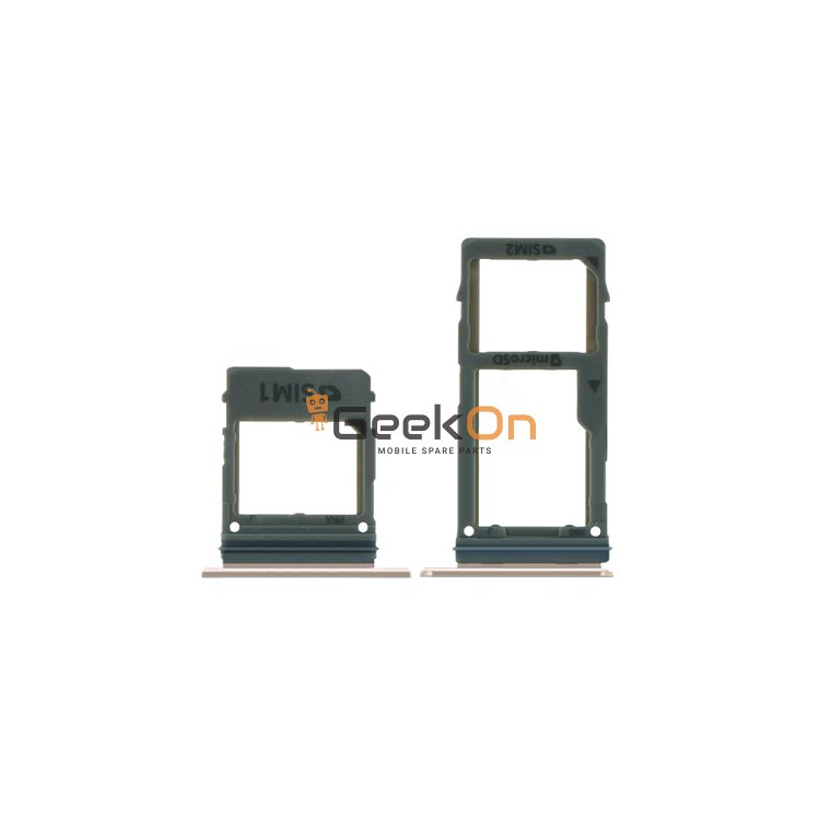 Υποδοχή κάρτας Dual SIM / Dual Sim Tray για Samsung Galaxy A8 Plus 2018 A730 Χρυσό