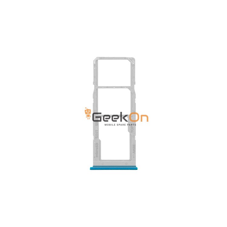 Υποδοχή κάρτας Dual SIM και Micro SD / Dual Sim Tray and SD Card για Samsung Galaxy M12 M127 Μπλέ