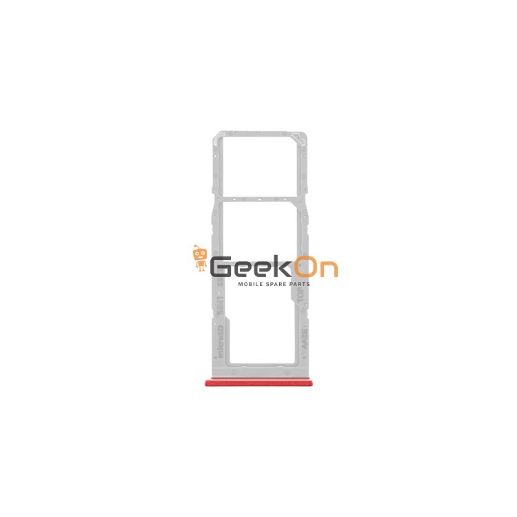 Υποδοχή κάρτας Dual SIM και Micro SD / Dual Sim Tray and SD Card για Samsung Galaxy Α12 A125 Κόκκινο