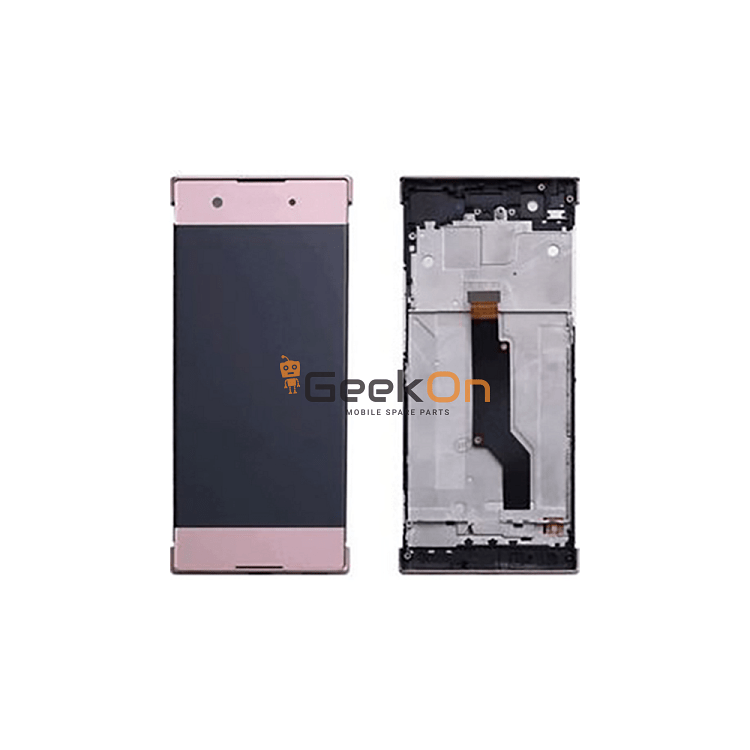 Οθόνη LCD και Μηχανισμός Αφης Με Πλαίσιο Για Sony Xperia XA1 G3121 Ροζ