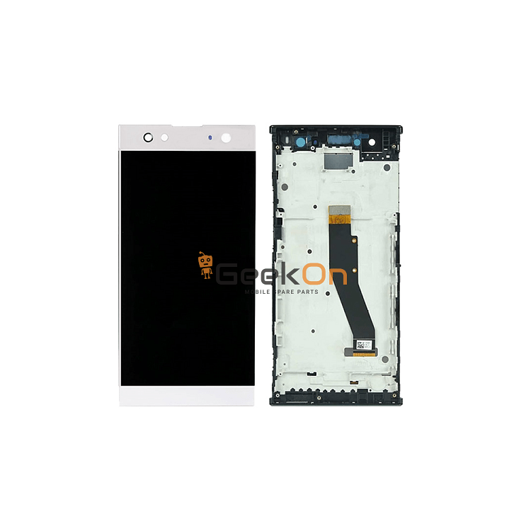 Οθόνη LCD και Μηχανισμός Αφης Με Πλαίσιο Για Sony Xperia XA2 Ultra Ασήμι