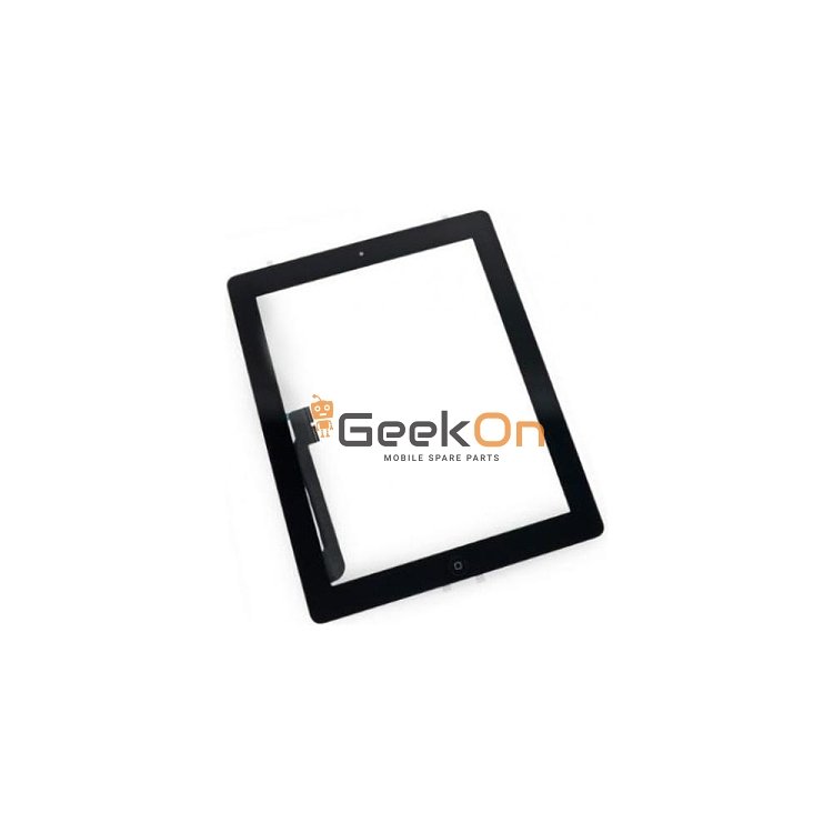 Μηχανισμός Αφής / Touch Screen Apple iPad 3 - iPad 4 (Με Αυτοκόλλητο Και Home Button) A1416 / A1430 / A1403 / A1459 / A1460 / A1458 Μαύρο