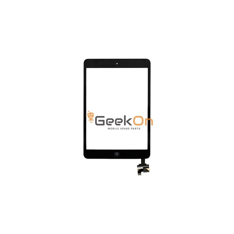 Μηχανισμός αφής Touch Screen με IC για iPad Mini / Mini 2 (Με Αυτοκόλλητο Και Home Button) A1432 / A1454 / A1455 / A1489 / A1490 / A1491 Μαύρο