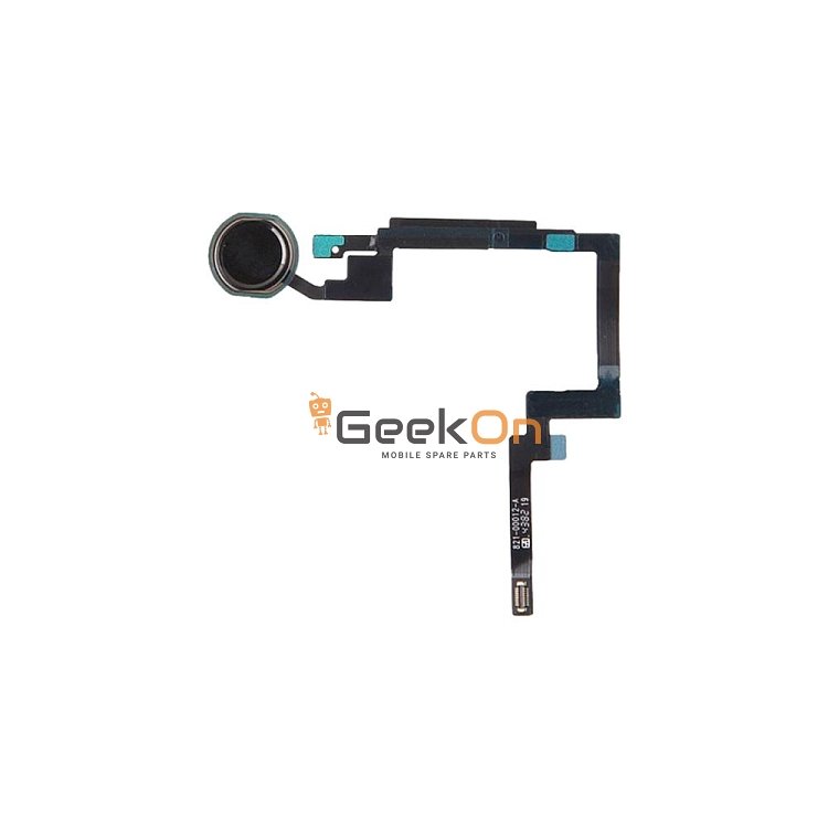 Καλωδιοταινία Κεντρικού Κουμπιού με Δαχτυλικό Αποτύπωμα / Home Button Fingerprint Flex για iPad Mini 3 A1599 / A1600 Μαύρο