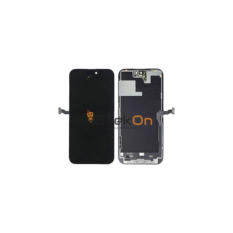 Γνήσια Οθόνη με Μηχανισμό Αφής / LCD with Touch Screen για iPhone 14 Pro Max Μαύρο (Service Pack) (can calibrate on iOS18)