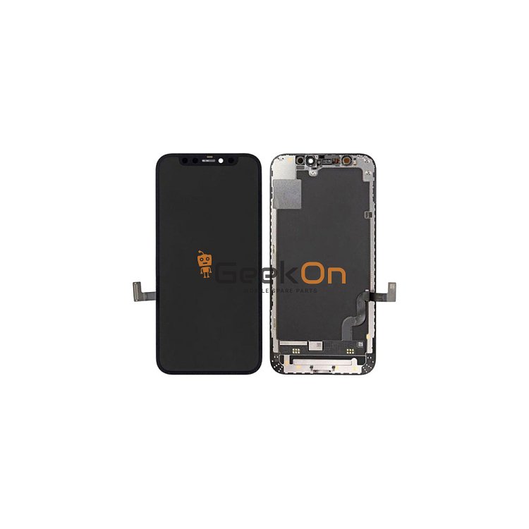 Γνήσια Οθόνη με Μηχανισμό Αφής / LCD with Touch Screen για iPhone 12 Mini Μαύρο (Service Pack) (cannot be calibrated iOS18)