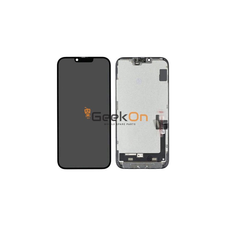 Γνήσια Οθόνη με Μηχανισμό Αφής / LCD with Touch Screen για iPhone 14 Plus Μαύρο (Service Pack) (cannot be calibrated iOS18)