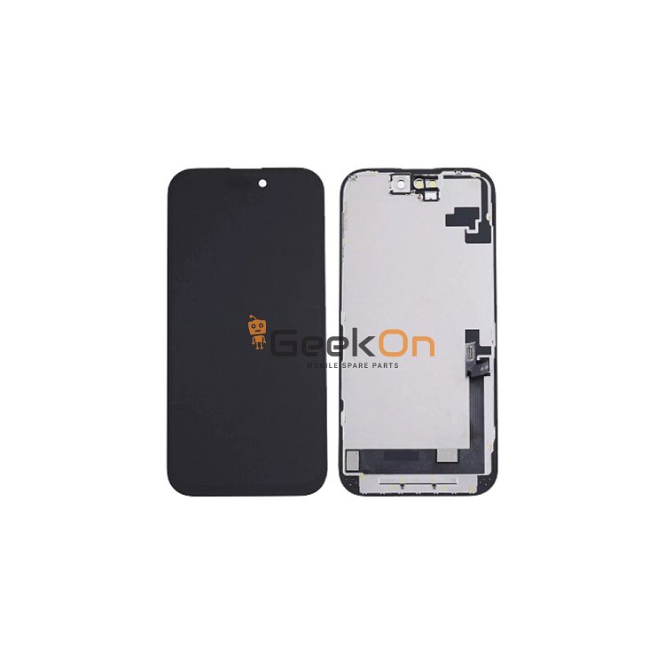 Γνήσια Οθόνη με Μηχανισμό Αφής / LCD with Touch Screen για iPhone 16 Μαύρο (Service Pack)