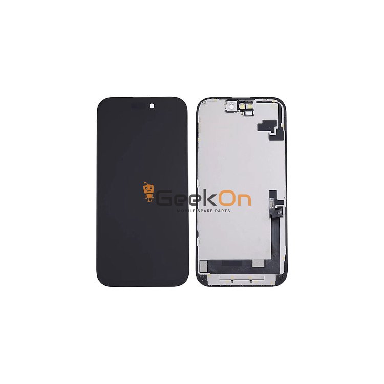 Γνήσια Οθόνη με Μηχανισμό Αφής / LCD with Touch Screen για iPhone 16 Plus Μαύρο (Service Pack)