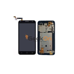 LCD Display with Frame για Alcatel One Touch 5010/5010D Pixi 4 Μαύρο