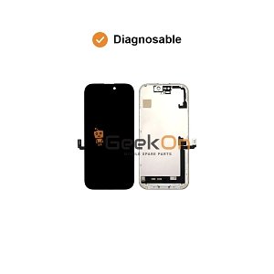 DD Diagnosable HARD OLED Οθόνη LCD με Μηχανισμό Αφής για iPhone 17 Μαύρο