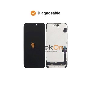 DD Diagnosable SOFT OLED Οθόνη LCD με Μηχανισμό Αφής για iPhone 15 Plus Μαύρο