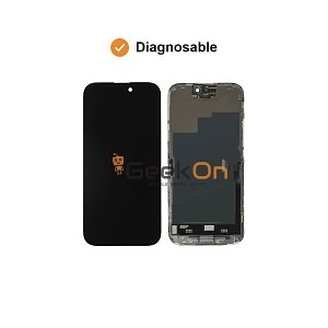 DD Diagnosable SOFT OLED Οθόνη LCD με Μηχανισμό Αφής για iPhone 15 Pro Μαύρο