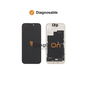 DD Diagnosable SOFT OLED Οθόνη LCD με Μηχανισμό Αφής για iPhone 15 Pro Max Μαύρο