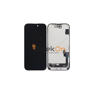 ZY INCELL Οθόνη LCD με Μηχανισμό Αφής για iPhone 15 Μαύρο