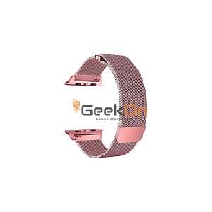 Λουράκι Milanese Loop για Apple Watch 42/44mm Μεταλλικό Ροζ