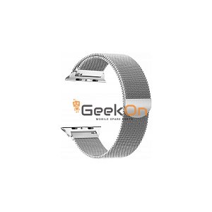 Λουράκι Milanese Loop για Apple Watch 42/44mm Μεταλλικό Ασημί
