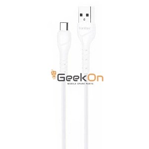 Καλώδιο Φόρτισης Earldom EC-095C USB 2.0 USB-C male - USB-A male Λευκό 1m