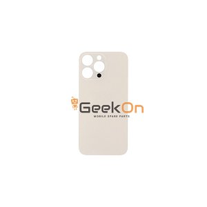 Πίσω Καπάκι / Back Cover Glass για Apple iPhone 14 Pro Max Gold