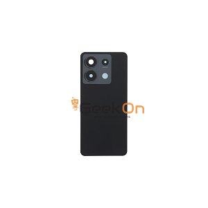 Back Cover &amp; Camera Lens / Πίσω Καπάκι και Τζαμάκι Κάμερας για Xiaomi Redmi Note 13 Pro 5G Midnight Black