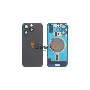 Full Back Cover Magsafe Magnet / Πίσω καπάκι Για iPhone 16 Pro Black Titanium