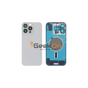 Full Back Cover Magsafe Magnet / Πίσω καπάκι Για iPhone 16 Pro Max White Titanium