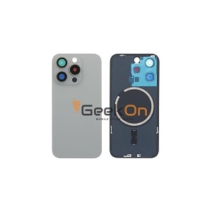 Full Back Cover Magsafe Magnet / Πίσω καπάκι Για iPhone 15 Pro White Titanium