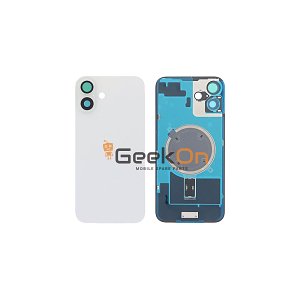 Full Back Cover Magsafe Magnet / Πίσω καπάκι Για Apple iPhone 16 Plus White