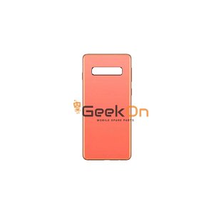 Back Housing / Πίσω Καπάκι Για Samsung S10 Plus G975F Πορτοκαλί