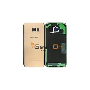 Γνήσιο Πίσω Καπάκι με Τζαμάκι Κάμερας για Samsung Galaxy S7 Edge G935F GH82-11346C Gold (Service Pack)