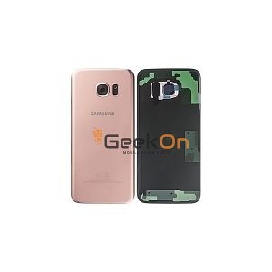 Γνήσιο Πίσω Καπάκι με Τζαμάκι Κάμερας για Samsung Galaxy S7 Edge G935F GH82-11346E Rose Gold (Service Pack)