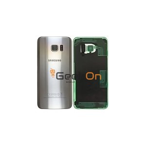Γνήσιο Πίσω Καπάκι με Τζαμάκι Κάμερας για Samsung Galaxy G935F S7 Edge GH82-11346B Silver (Service Pack)