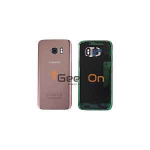 Γνήσιο Πίσω Καπάκι με Τζαμάκι Κάμερας για Samsung Galaxy S7 G930F GH82-11384E Rose Gold (Service Pack)