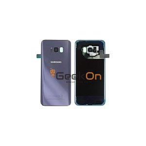 Γνήσιο Πίσω Καπάκι με Τζαμάκι Κάμερας για Samsung Galaxy S8 Plus G955F GH82-14015C Orchid Grey (Service Pack)