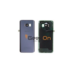 Γνήσιο Πίσω Καπάκι με Τζαμάκι Κάμερας για Samsung Galaxy S8 G950F GH82-13962C Orchid Gray (Service Pack)