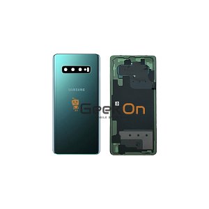 Γνήσιο Πίσω Καπάκι με Τζαμάκι Κάμερας για Samsung Galaxy S10 Plus G975 GH82-18406E Green (Service Pack)